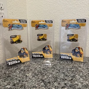 World's Smallest Mini TONKA Mighty Dump Truck Miniature Micro Toy Metal,set Of 3 - Picture 1 of 5