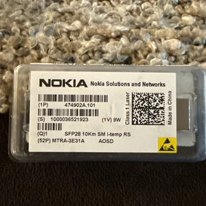 Nokia AOSD SFP28 10Km SM I-TEMP RS 474902A.101 RTXM330-201-C39 - Foto 1 di 3