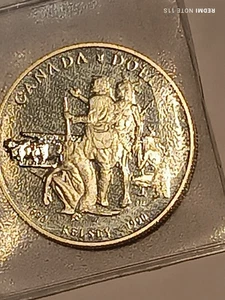 Canadá 1 dólar, 1990 300 aniversario - Viaje de Henry Kelsey PLATA 23,32 GR. - Imagen 1 de 4