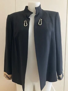 ANTONIO MIRÓ Chaqueta mujer - Negro - Cuelo subido corte y detalles originales - Imagen 1 de 6