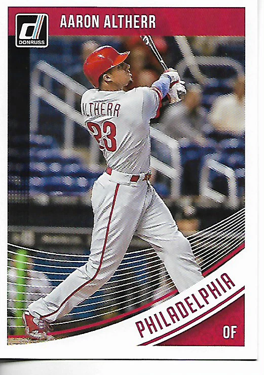 2018 Donruss Aaron Altherr Base Card #124 - Image 1 of 1