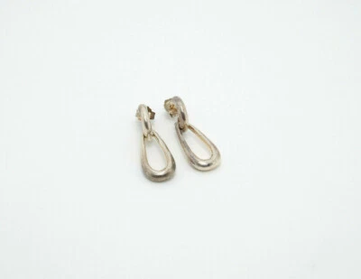 Pendientes colgantes de aro de plata de ley RLM Robert Lee Morris Studio Foto 1 de 4