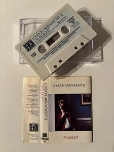 LOUDON WAINWRIGHT III - I’M ALRIGHT (UK CASSETTE TAPE) - Picture 1 of 6