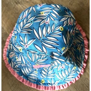 UV SKINZ UPF 50+ Reversable Floral Child Size 4T Summer Sun Hat Beach Bucket Hat - Picture 1 of 6