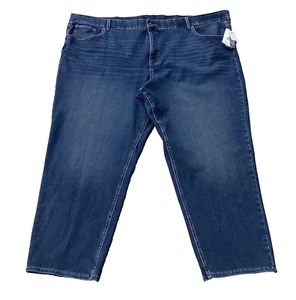 Terra & Sky Jeans Womens Size 34 5X Blue Denim Elastic Waist NWT - Picture 1 of 2