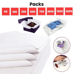 Acid Free Tissue Paper White Large Quality Wrapping Gift Sheets 500x750mm 18gsm - Picture 1 of 5