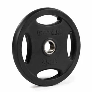 Titan Fitness 35 LB Single Black Grip Plate, Gusseisen und Gummibeschichtung - Bild 1 von 6