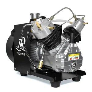TUDIVING PCP Air Compressor 4500Psi/300Bar Double Cylinder High Pressure - Picture 1 of 6