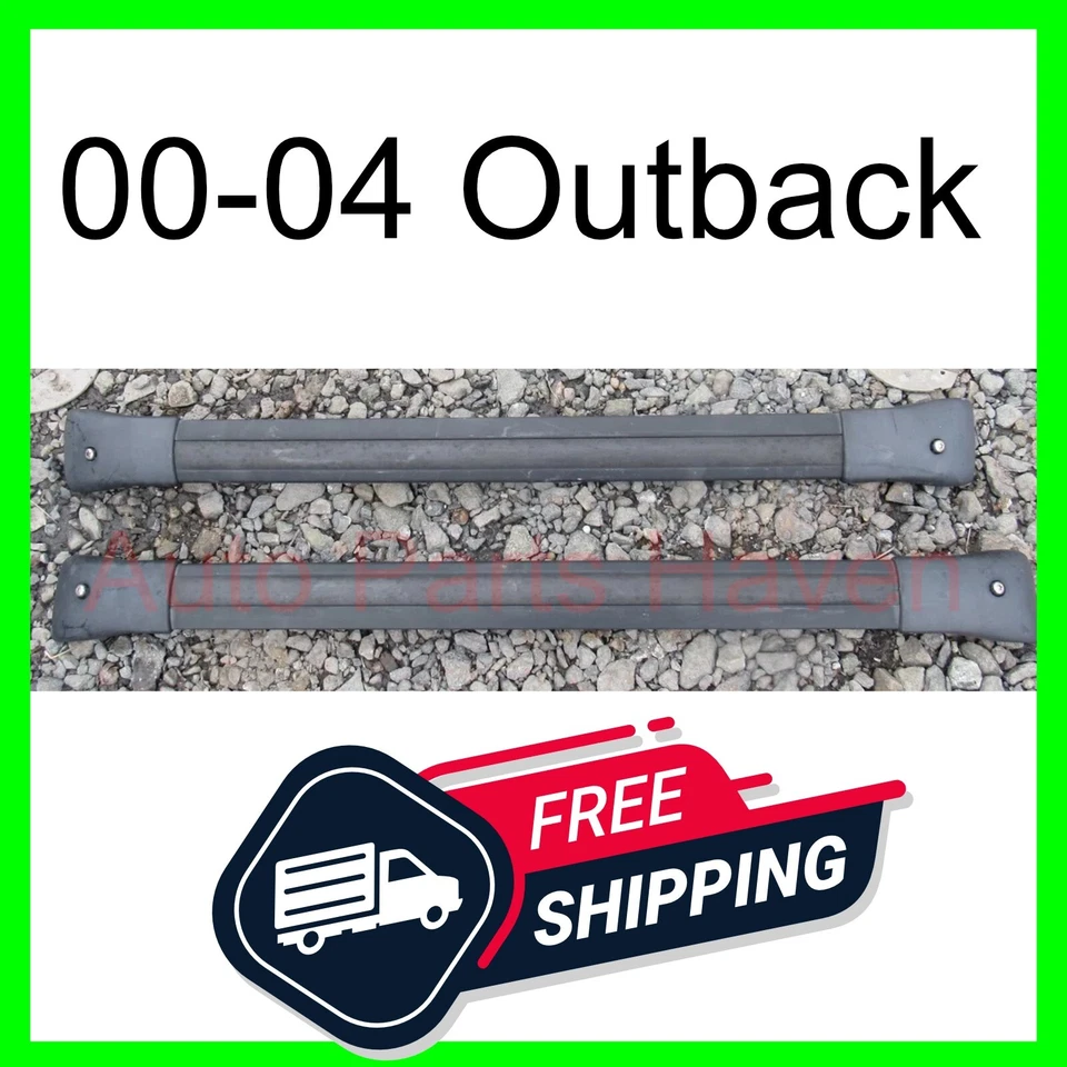 00-04 Subaru Outback - Roof Rack Cross Bars Pair Set OEM Luggage Rails - Imagem 1 de 4