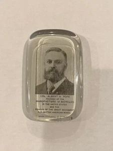 Col. Albert A Pope Antique paperweight circa 1890's - Picture 1 of 3