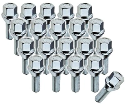 20 Radschrauben M12 26mm Kegel SW17 Alufelgen für BMW E46 E90 E91 E60 E39 X1 E92 - Bild 1 von 4