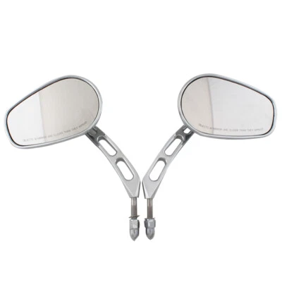Espejos retrovisores laterales cromados para Harley Touring Softail Dyna Sportster XL Foto 1 de 4