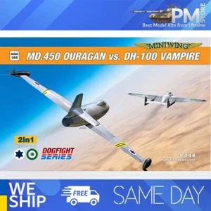 Miniwing 355 1/144 MD.450 Dassault OURAGAN vs. DH-100 VAMPIRE 2pcs fighters - Picture 1 of 4