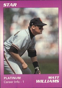 1990 Star Platinum #131 Matt Williams Giants  /1000 C51189 - NM-MT
