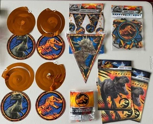 Lot Jurassic World Dinosaur Birthday Party Decorations Banner Favors + Loot Bags - Picture 1 of 12
