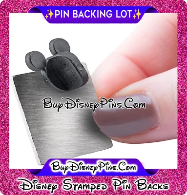 50x Disney Pins Backings Lot Disney Stamped Mickey Head Pin Back Lot New 19 - Image 1 of 4
