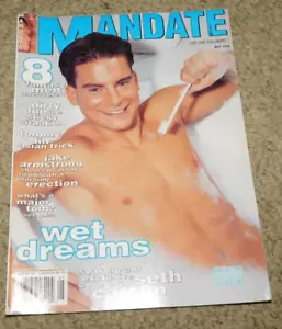 VINTAGE RARE MAY 1999 MANDATE PLAYGIRL GAY FITNESS MENS MAGAZINES VGC - Picture 1 of 2
