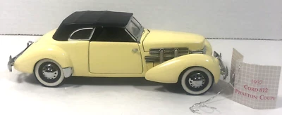 Franklin Mint 1937 Cord 812 Phaeton Coupe MISSING PARTs Car 1:24 DieCast - Image 1 of 4