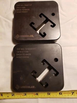 Greenlee 1316DSTRT and 78DSTRT Back to Back Strut Dies for 30T Shear MISMATCHED - Image 1 of 4