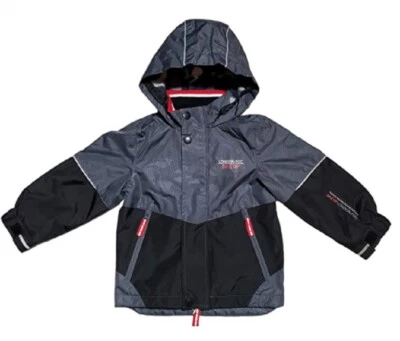 Chaqueta con capucha gris forrada de vellón London Fog para niños  Foto 1 de 2