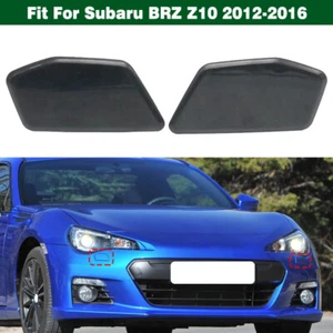 Pair Front Bumper Headlight Washer Nozzle Cover Cap For Subaru BRZ Z10 2012-2016 - Picture 1 of 14
