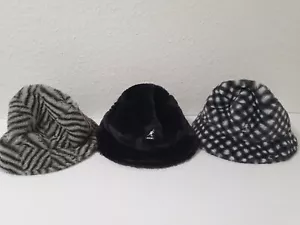 KANGOL Faux Fur Bucket Hut Casual Mütze Anglerhut Fischerhut Kunstfell Flauschig - Bild 1 von 27