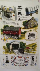 Vintage Kay Dee Dutch Country Amish Linen Towel  kitchen tea 16X25  - Picture 1 of 1