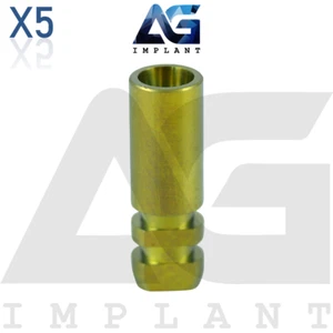5 réplicas analógicas de titanio compatibles con Neodent® GM prótesis de laboratorio dental - Imagen 1 de 5
