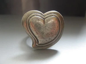 Botón corazón - "Plata" - 25mm - compatible con Charlotte 21 - Imagen 1 de 1