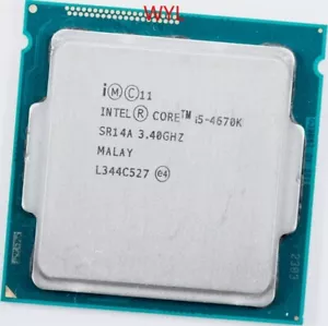 Intel Core i5-4670k 3.40 Ghz 4th gen LGA 1150 Quad Core CPU Processor - Picture 1 of 3