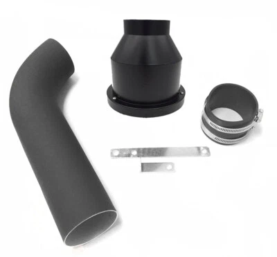 Protector térmico recubierto negro para 98-02 Mercedes E320 E430 ML320 CLK320 admisión de aire Foto 1 de 4