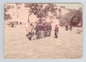 1970s Civil War Reenactment Photo Union Soldiers Cannons Los Angeles - Picture 1 of 2