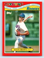 1990 Topps Toys"Я"Us Rookies Baseball #6 Kevin Brown   Texas Rangers