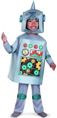 Brinquedo robô retrô ciborgue espaço futuro fantasia vestido Halloween criança fantasia - Imagem 1 de 2