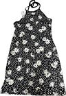 COVER ME Swimsuit Cover Up Dress Black And White Floral Dress Size M