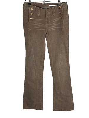 Pantalones de mezclilla Azzure para mujer talla 27 marrón corte bota vaquera occidental rancho el ajuste perfecto Foto 1 de 4