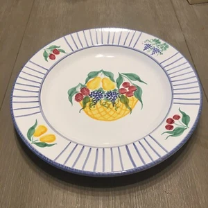 Vtg Fortebraccio Ceramiche Hand Painted Large Pasta Dish Decor Made In Italy - Picture 1 of 9