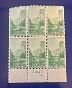 US Scott # 740 - MNH - Placa # Bloque de 6 # 21249 - Imagen 1 de 2
