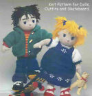 Knitting pattern copy 0743.   Toy dolls & clothes.  15 inches tall