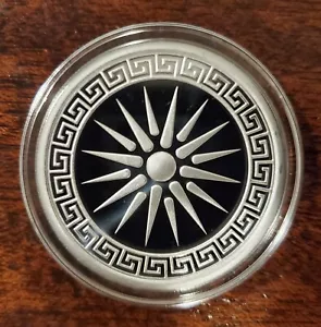 2023 Silver Shield Sacred Shield Greek Key Proof Round Sacred Geometry 23 - Bild 1 von 3