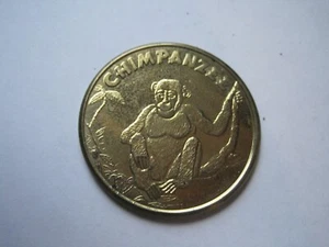 Vintage Chicago Lincoln Park Zoo Coin Chimpanzee - Picture 1 of 2