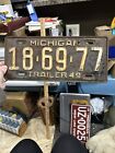 1949 Michigan Trailer License Plate 18-69-77