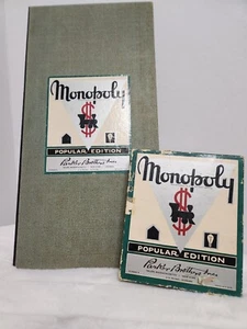 Vintage 1946 Monopoly Board Game Number 8-Wood Pieces Alligator Texture - Picture 1 of 16