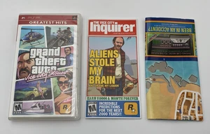Grand Theft Auto Vice City Stories PSP NO GAME GH Case MANUAL, MAP ONLY No Game - Picture 1 of 4