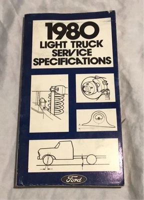 1980 Ford Light Truck Service Specifications booklet - Image 1 of 3