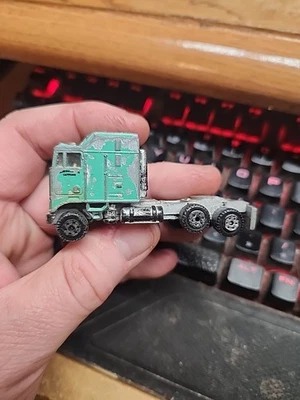 Semirremolque tractor Road Champs Kenworth Aerodyne de colección cabina verde azulado estado justo Foto 1 de 4