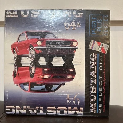 Springbok 500 Piece Puzzle Ford Mustang Reflections1964 1/2 & 1994 NEW Sealed - Image 1 of 4
