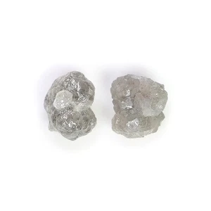Diamante natural suelto forma áspera de 3,73 quilates 7,70 mm color gris diamante LQ3383 - Imagen 1 de 8