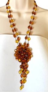 Genuino Hermoso Collar Colgante Ámbar Báltico Hecho a Mano R3-J2 - Imagen 1 de 9