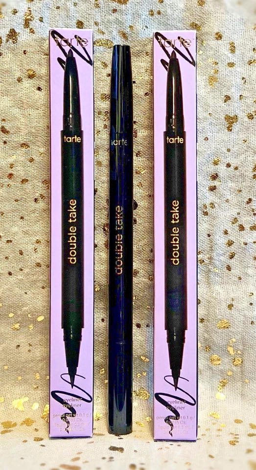 2x~Tarte Double Take Eyeliner Duo en Negro~Gel + Líquido~Tamaño Completo~NUEVO EN CAJA~Envío Gratis Foto 1 de 1